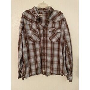 Cody James Men's Long-Sleeve Pearl Snap Western Cowboy Shirt XXL